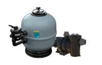 Комплект фильтрации Бюджет для бассейна 24-40 м³ (Crystal Stream 450 + Verdon ES 50M + 6-поз. клапан)