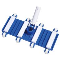 Гибкая пластиковая всасывающая щетка-насадка 35 см с резиновыми вставками и креплением-клипсой